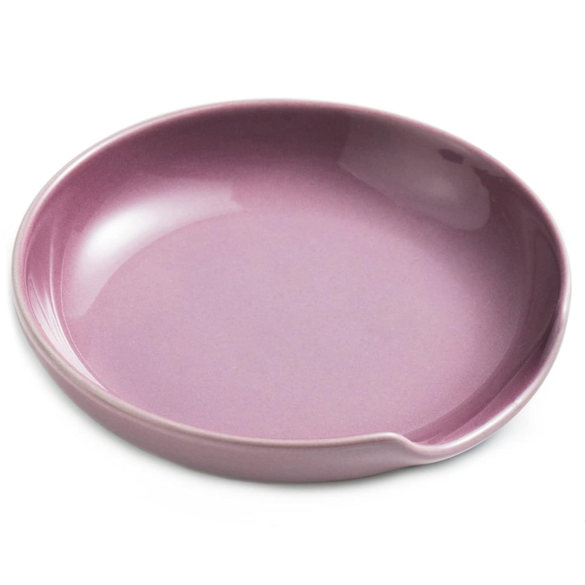 Spoon Rest for Kitchen Counter, Ceramic Utensil Rest Spoon Holder for Stove Top Cute Spoon Rests for Ladles Tongs Spatula, Kitchen Gadgets Housewarming Gift, Purple