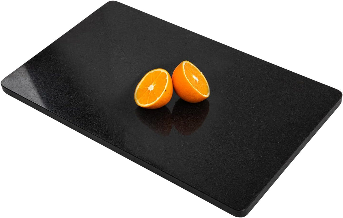 Granite Cutting Board, Marble Slab Pastry Board With Non-Slip Feet For Baking, Cheese, Charcuterie, Chocolate, 12x20 Inch