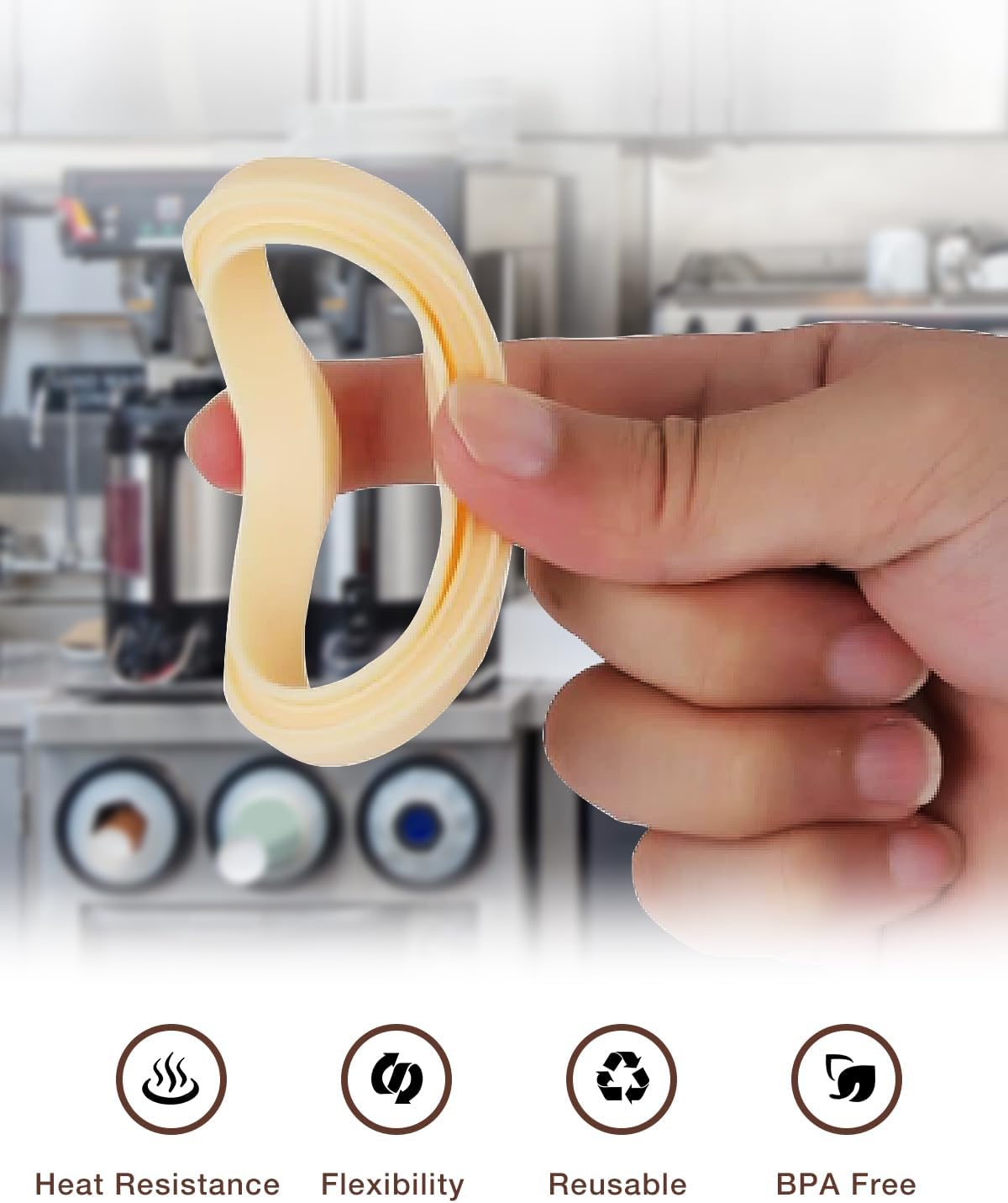 2PCS 54mm Silicone Steam Ring for Breville Espresso Machine 878/870/860/880/810/840/450/500 and Sage 880/878/875/870/810/500, Breville Espresso Machine Accessories Grouphead Gasket Replacement Part