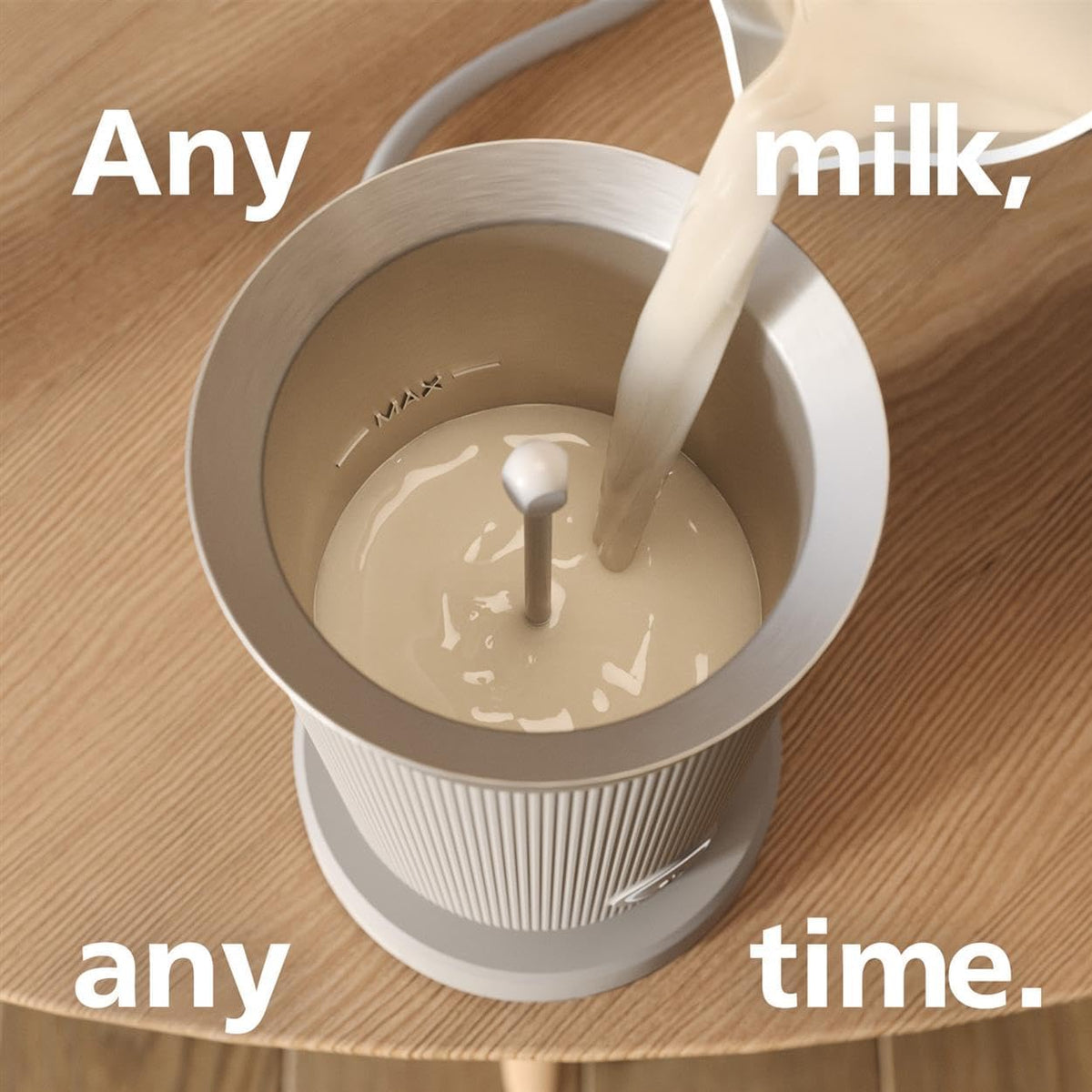 Philips Baristina Milk Frother - Foam Milk Perfectly. Hot and Cold. Dairy and Non-Dairy. Easy to Clean Baristina Espresso Machines. Milky White (BAR311/00)