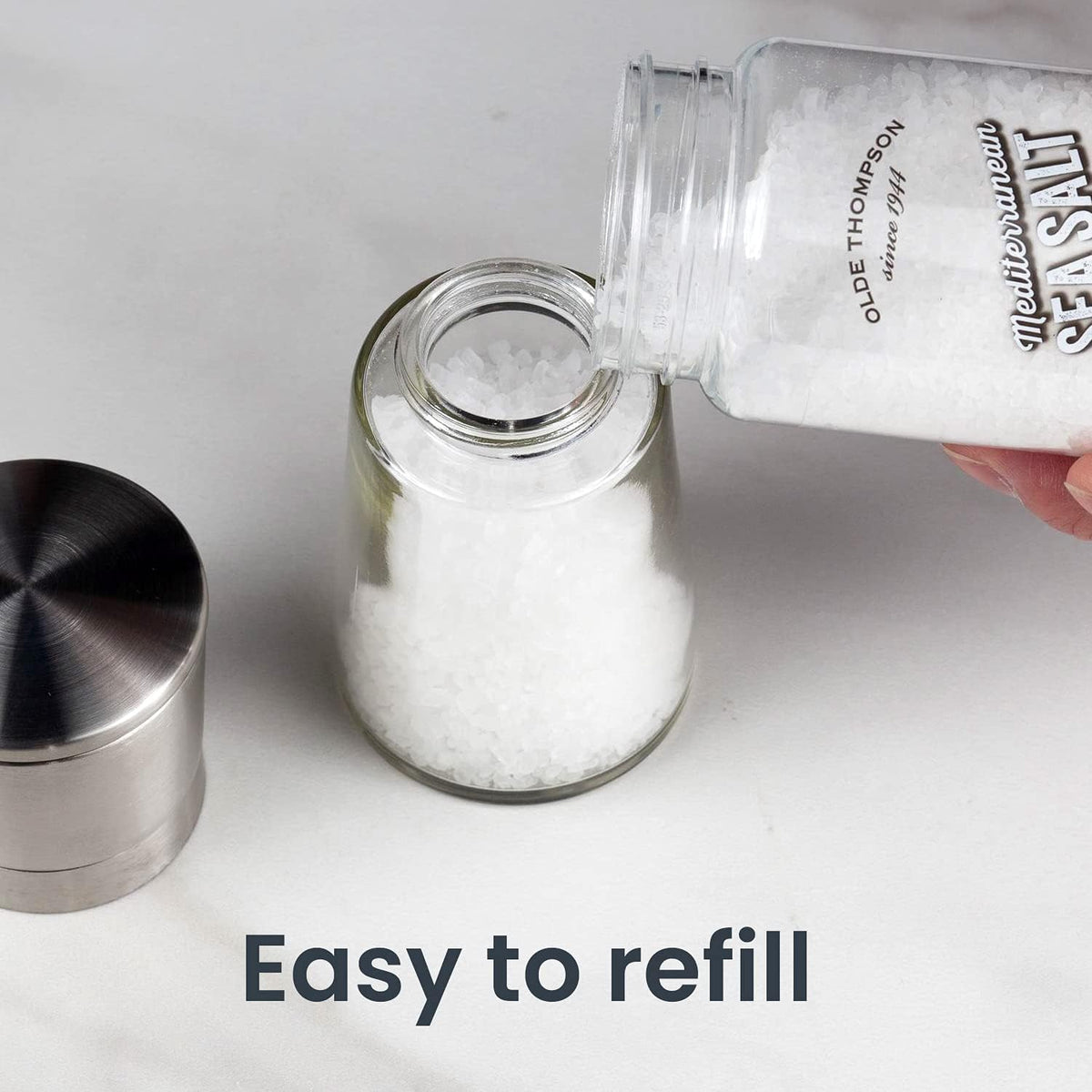 Olde Thompson Since 5.5" Bavaria Adjustable Salt Mill