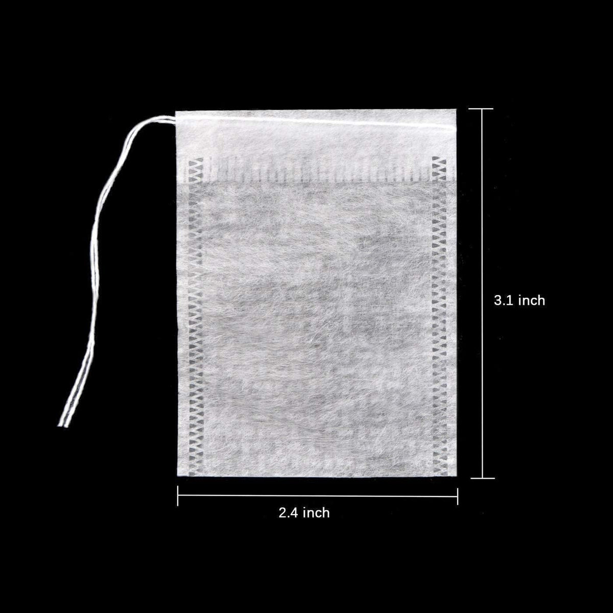 400pcs Disposable Tea Bags for Loose Leaf Tea, Biodegradable Tea Filter Bags with Drawstring, Corn Fiber Empty Tea Bags for Loose Leaf Tea