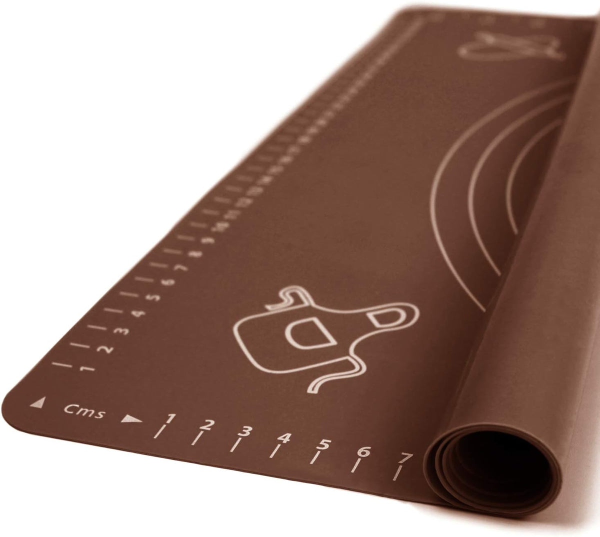 Silicone Baking Mat for Rolling Pastry Dough with Measurements, 19.7" x 15.7" BPA Free Non stick and Non Slip Coffee Table Sheet Baking Supplies for Bake Pizza Cake