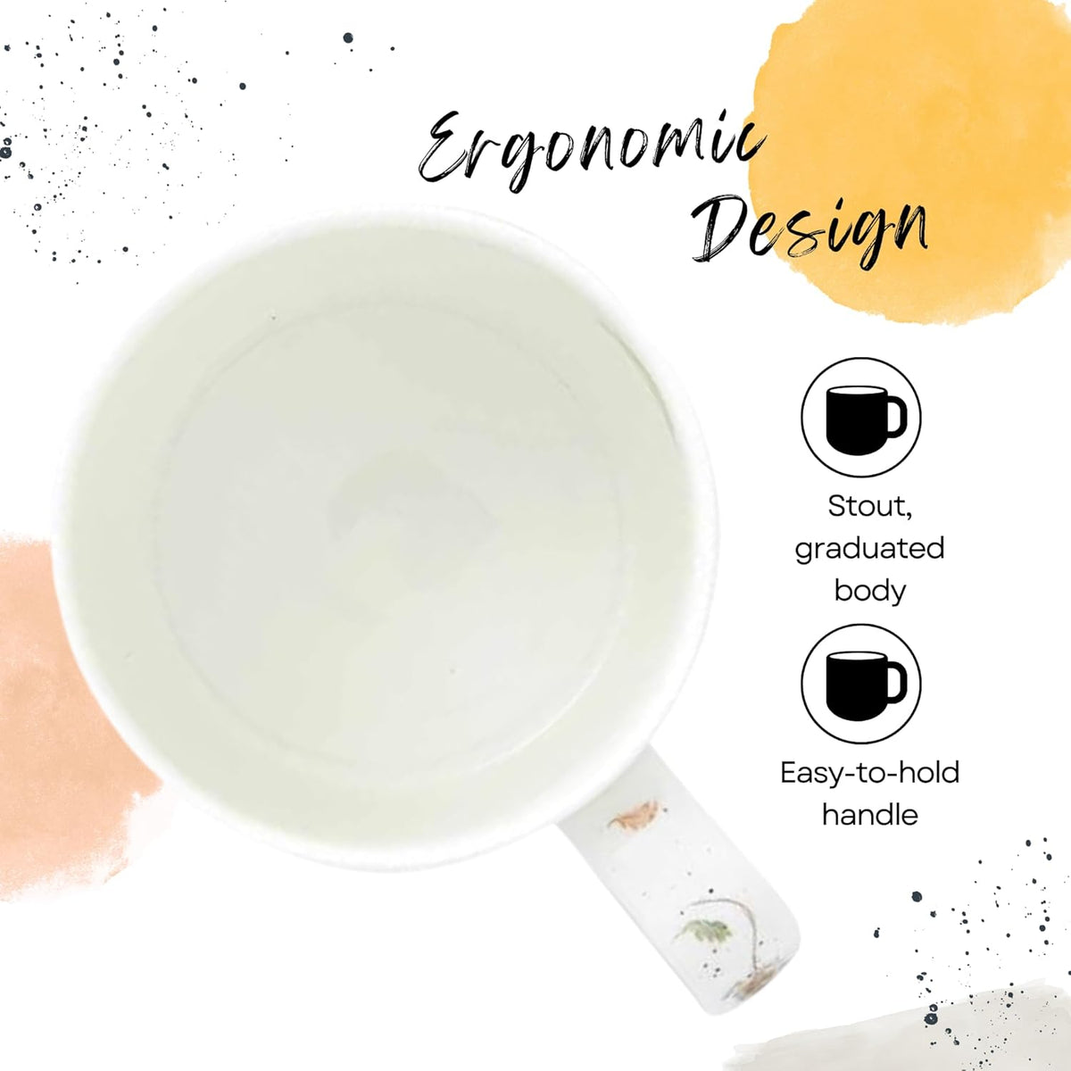 Royal Worcester Wrendale Designs 14 oz Mug, Because I'm Worth It with Llama Illustration - Floral Animal Mug for Cottagecore Kitchens - Microwave, Dishwasher, Freezer Safe Fine Bone China Drinkware