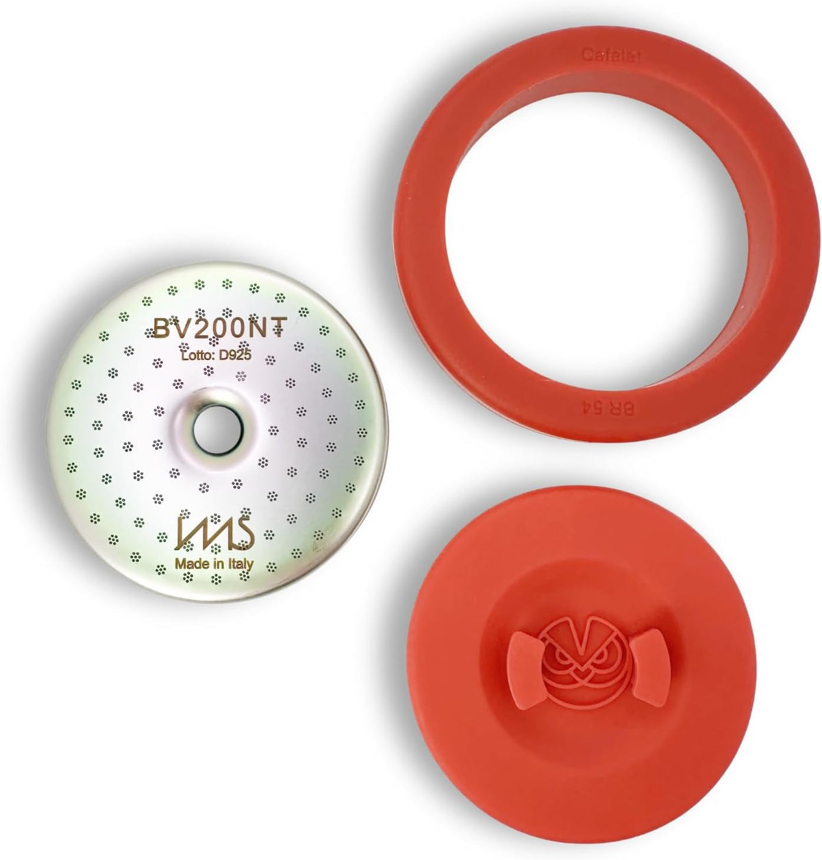 IMS Nanotech Shower Screen BV200NT with Cafelat Gasket made for Breville Sage Barista Pro, Express, Bambino Plus, Impress, Barista Touch, Infuser, Infuse, Perfetta, Barista Perfetta Plus.