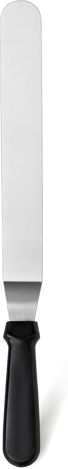 New Star Foodservice 38118 Angled Icing Spatula, 12-Inch Blade, 17-Inch Overall, Silver