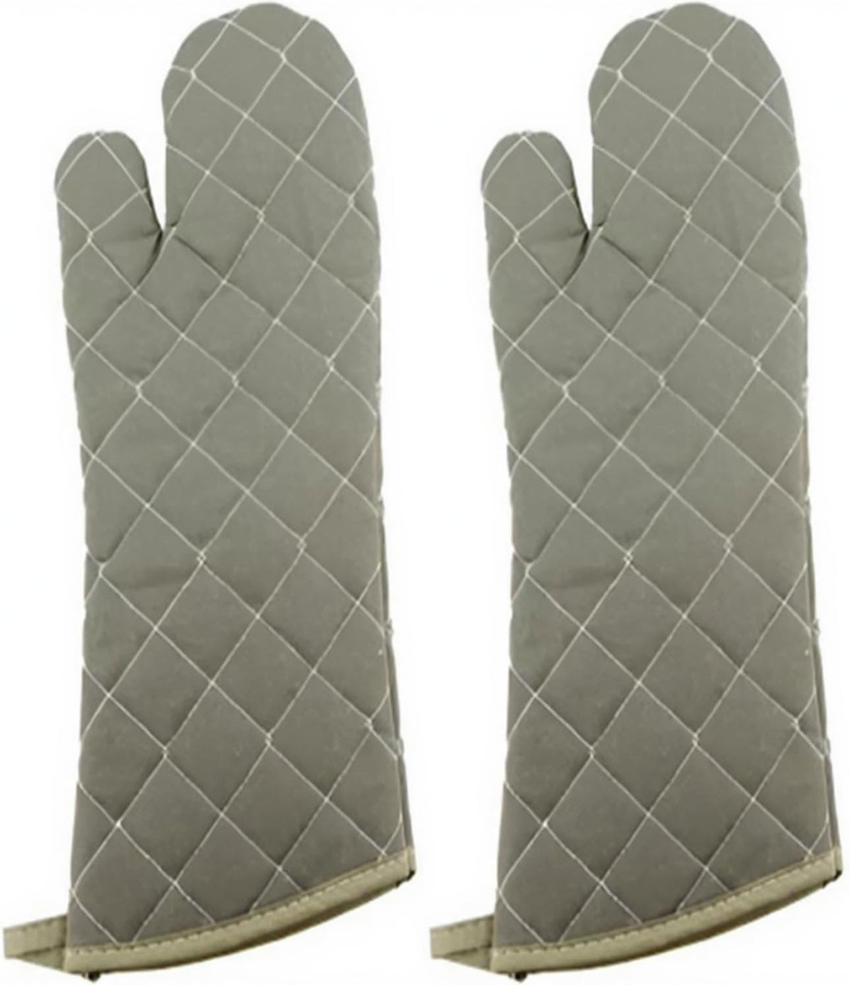Extra Long 24 Inch Heat Resistant Oven Gloves New Cotton Oven Mitts Kitchen Gloves High Temperature Cooking Tool BBQ Gloves (24" Green, 24 Inch)