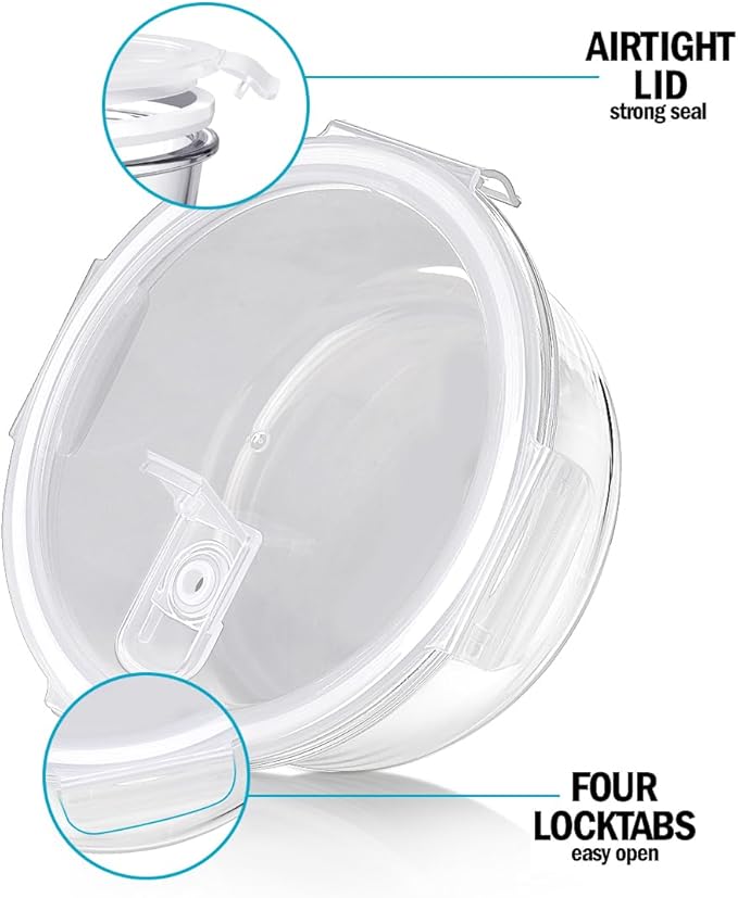 Igluu Meal Prep Glass Containers [5 pack + extra lid] - Glass Food Storage, Microwave, Oven, Freezer & Dishwasher -safe - Airtight Meal Prep Boxes with Snap Lock Steam Vent Lids, BPA-Free (950ml 32oz)