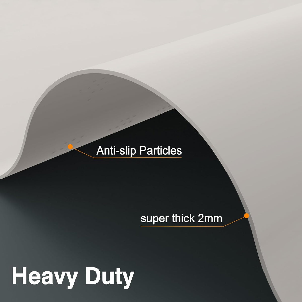 AECHY Silicone Mats for Kitchen Counter 47"x23.6"x0.08”, Largest Heat Resistant Mat Shipped Rolled Up Kitchen Island Silicone Countertop Protector Mat Nonslip Extra Large Counter Mat, Light Gray