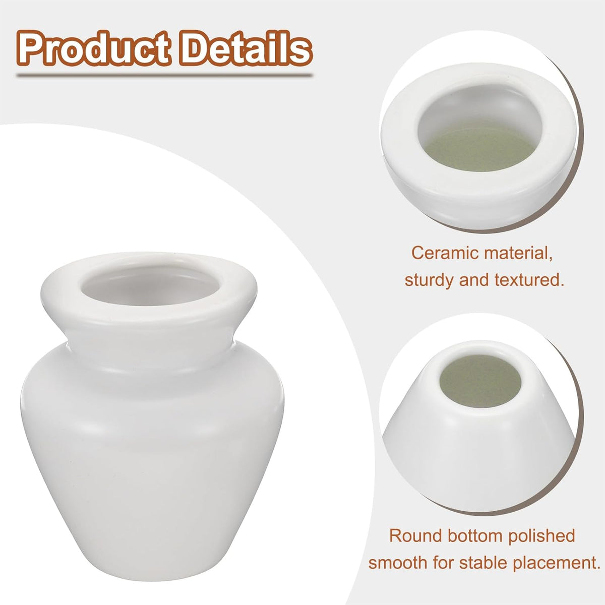 HARFINGTON Ceramic Chasen Stand 73mm Matcha Whisk Holder Teas Set Whisks Stand Traditional Matcha Tea Chasen Holder Tea Set Accessories for Tea Tasting, Matte White