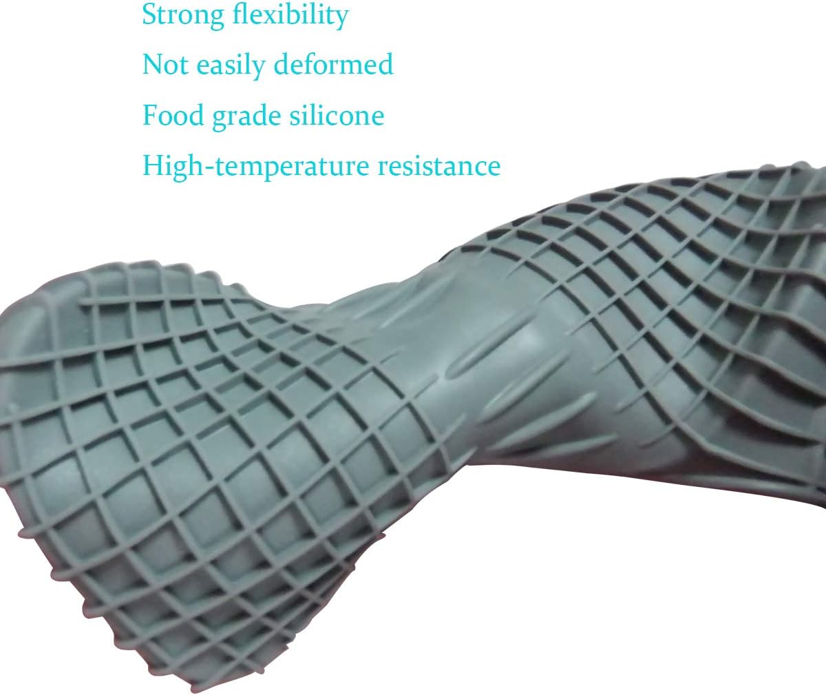 Mini Silicone Oven Mitts Set, Oven Mitts Heat Insulation, Oven Gloves for Kitchen Cooking and Baking, Protecting Fingers Mini Oven Hand Clips are Sold in Pairs(Square-Gray)