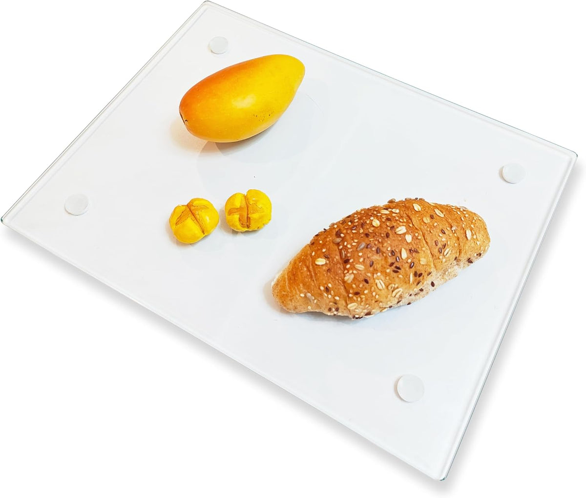 Tempered Glass Cutting Board – Long Lasting Clear Glass – Scratch Resistant, Heat Resistant, Shatter Resistant, Dishwasher Safe.