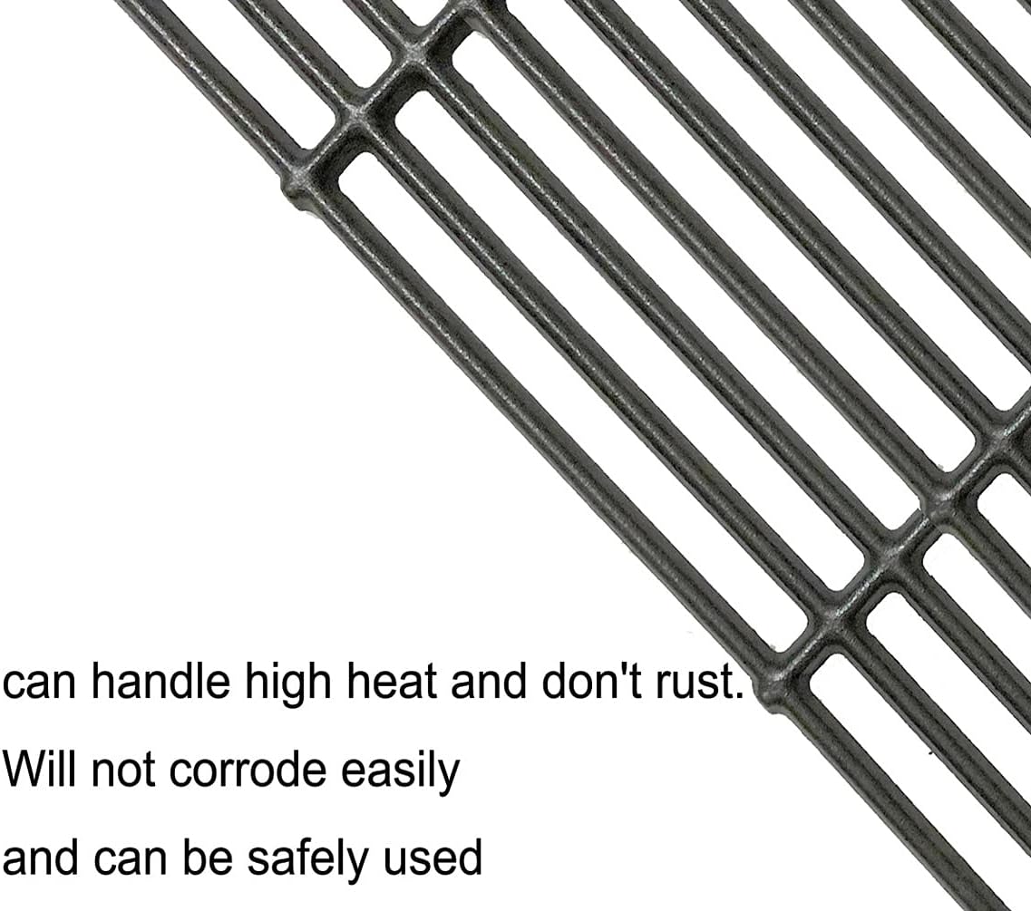 C6505A(3-Pack) 19 3/4" Cast Iron Cooking Grid Grates Replacement for Chargriller 2121, 2123, 2222, 2828, 3001, 3008, 3030, 3725, 4000, 4208, 5050, 5072, 5252, 9020