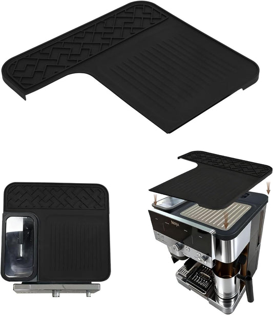 Top Silicone Coffee Mat for Ninja Luxe Espresso Coffee Machine ES601,Espresso Tamping Mat,Protects Top Surface, Food-Grade,Non-Slip,Waterproof, Heat-Resistant,Ninja Luxe Cafe Accessories