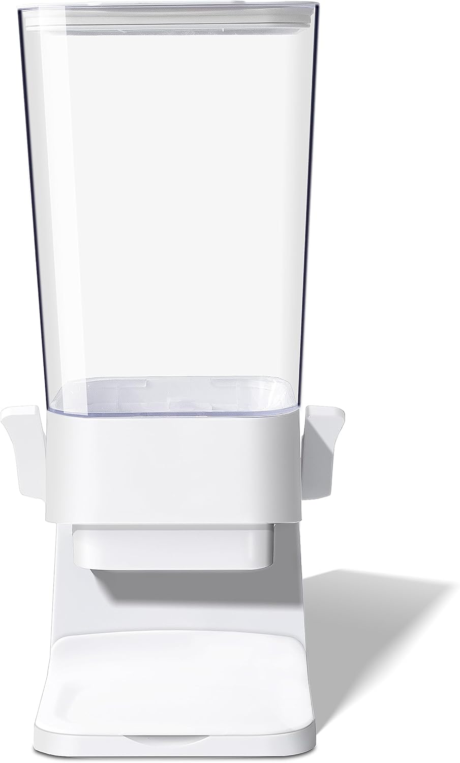 Cereal Dispenser Countertop, 5L Cereal Containers Storage Dispenser for Pantry, Large Dry Food Cereal Dispenser, Not Easy to Crush Cereal, Can Hold Oatmeal, Candy, Snack, Grain, Pet Food (White, 1Pc)