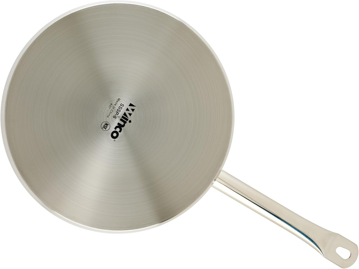 Winco Heavy-Duty Stainless Steel Sauce Pan with Cover, 6 Quart