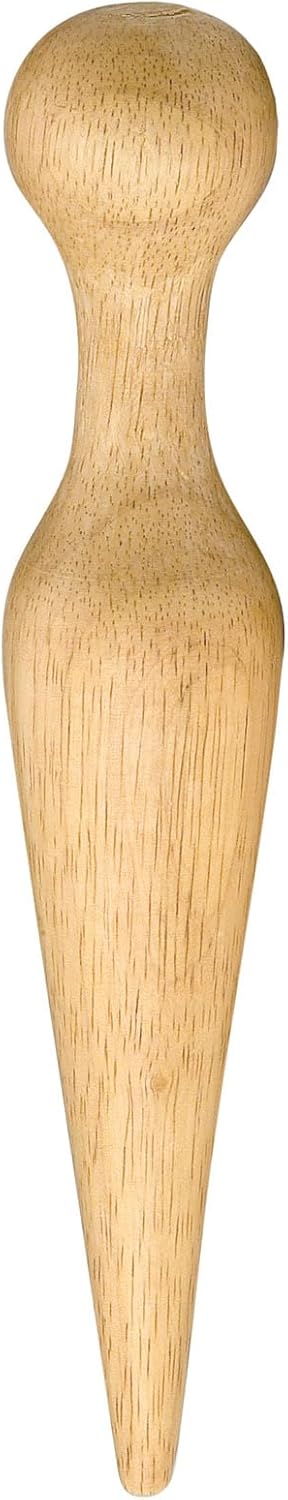 HIC Kitchen Pestle for Chinois, Cone-Shaped, Wood, 8-Inches