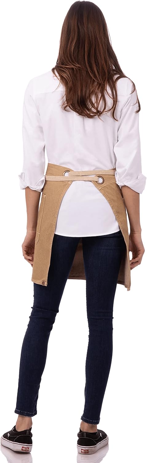 Chef Works Unisex Austin Half Bistro Apron