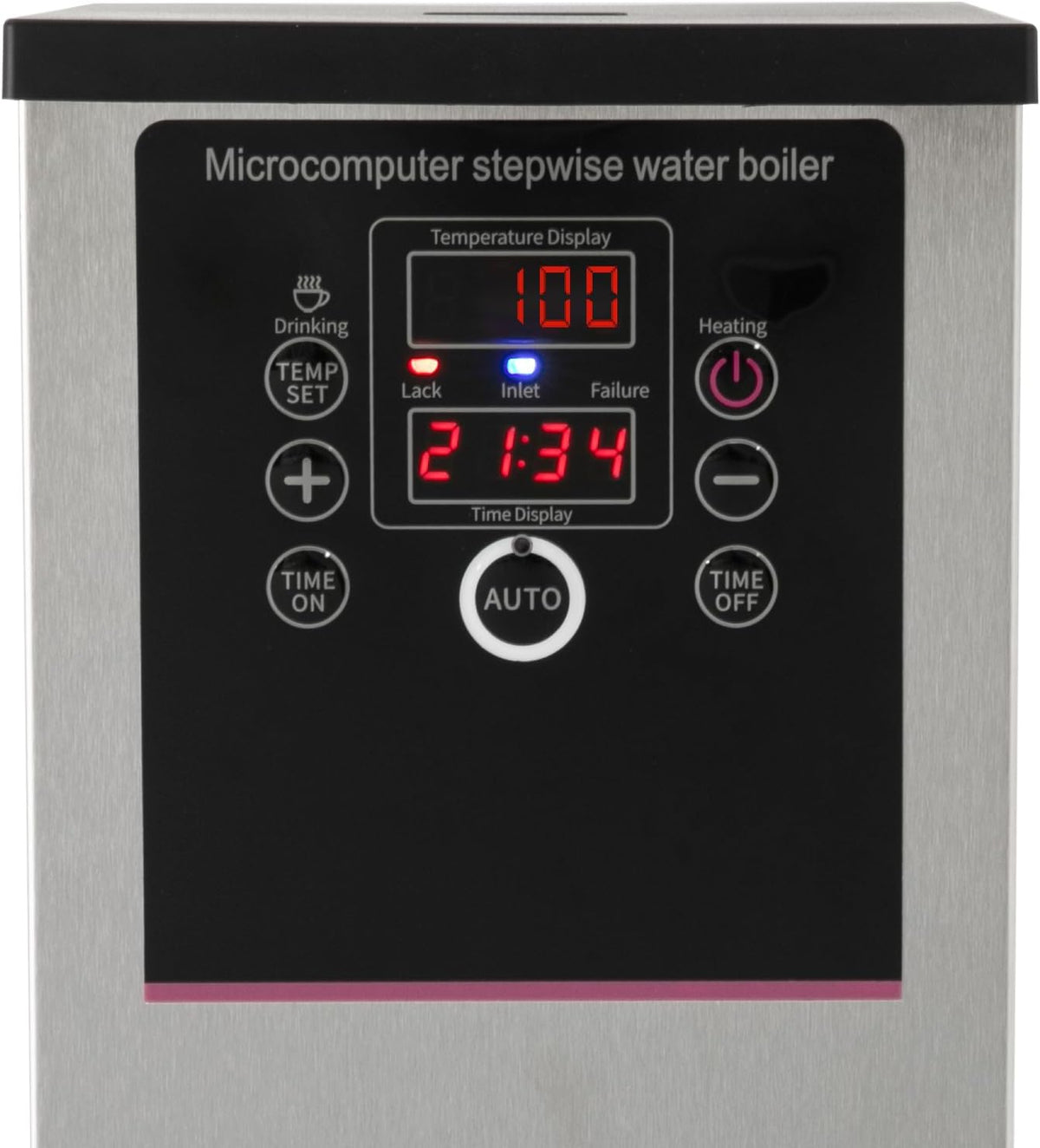 Step-Heating Commercial Hot Water Dispenser, 15L/3.96Gal Hot Water Boiler Dispenser Electric Water Pot Boiler Commercial Boiling Water Machine for Tea Coffee Shop Dessert Shop Hotel - 28L/H 2500W