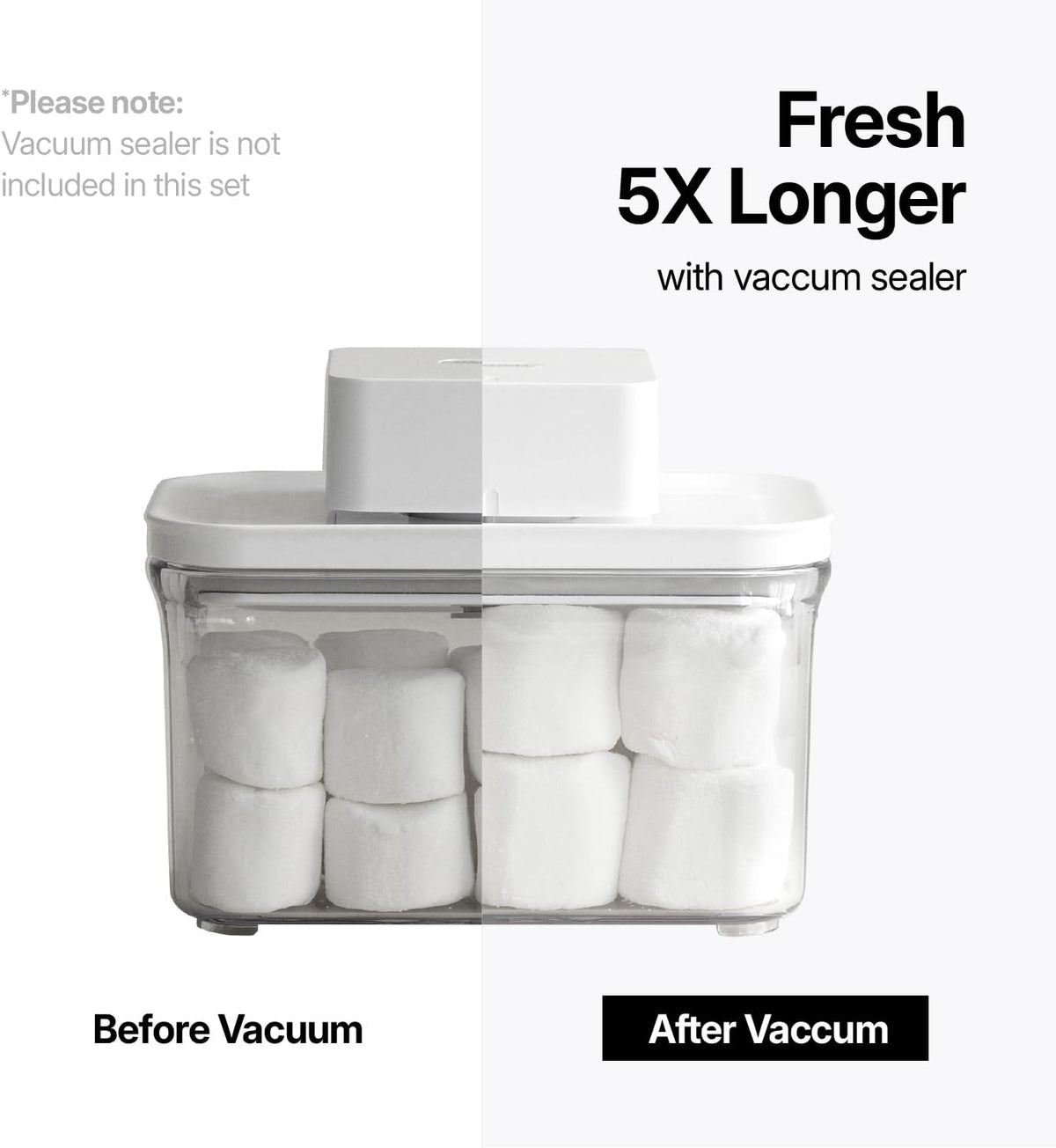Premium Airtight Food Storage Containers, Mini Rectangular 2pc/set(0.53qt), Smart One-Click Seal Lid, No Hinges, 100% Leak Proof, BPA-FREE, Dishwasher, Freezer & Microwave Safe