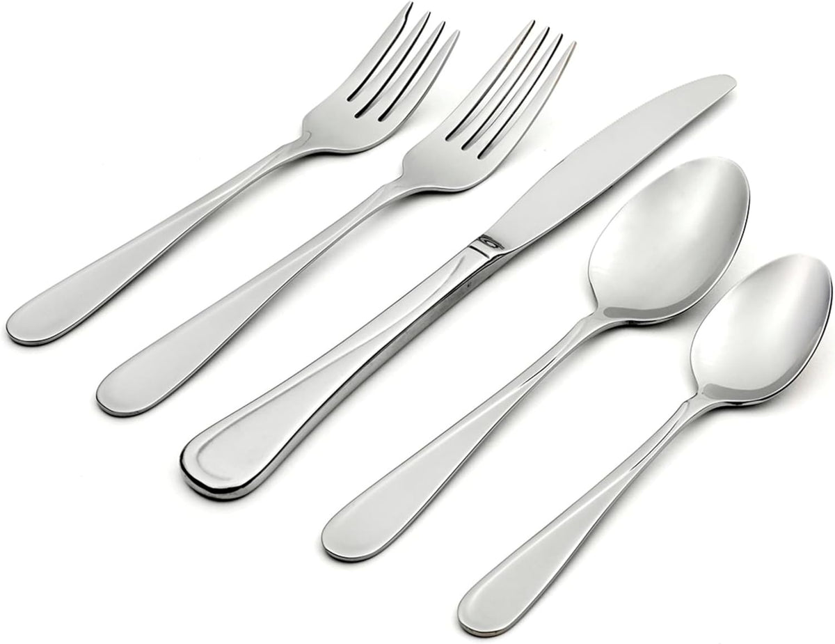Oneida 2865045AL20 Flight 45 Piece Everyday Flatware Set, Service For 8