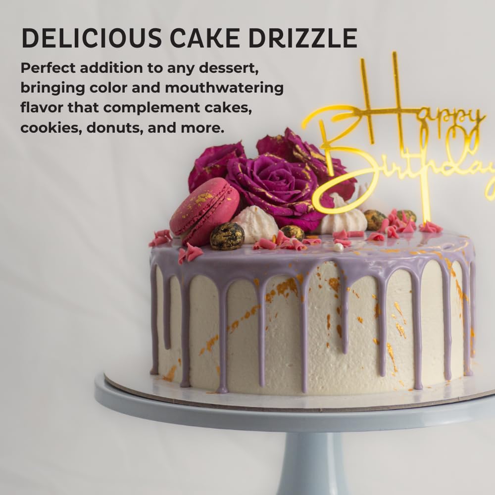 Pistachio-Flavored Cake Drizzle by Chefmaster, Edible Cake Drip Frosting for Decorating, Drip for Cakes, Cupcakes, Cookies, Donuts, 6.6 lbs