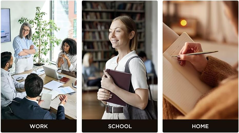 &And Per Se Lined Journal Notebook, 160 Pages, A5 5.7 x 8 inches College Ruled Thick Paper Notebook Journals for Writing, Hardcover Notebooks for Women Men Office School (1 Pack, Dark Red)