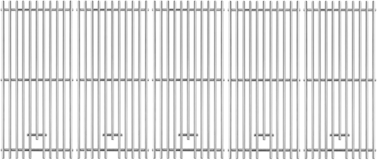 16517 Grill Grates Replacement Parts for Bull Grill Parts 5 Burner Brahma 30 Inch 57568 57569 57568CE 57569CE 57568AGA 57569AGA Lion Premuim L90000 40 Inch Stainless Steel Cooking Grate 5 Pcs