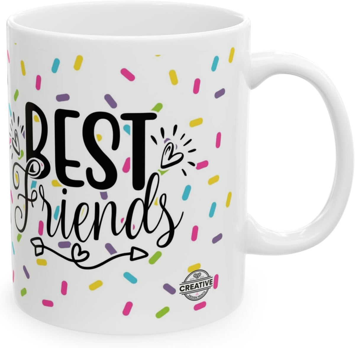 11 OZ Novelty Coffee Mugs - Christmas Gift (Best Friends Theme)