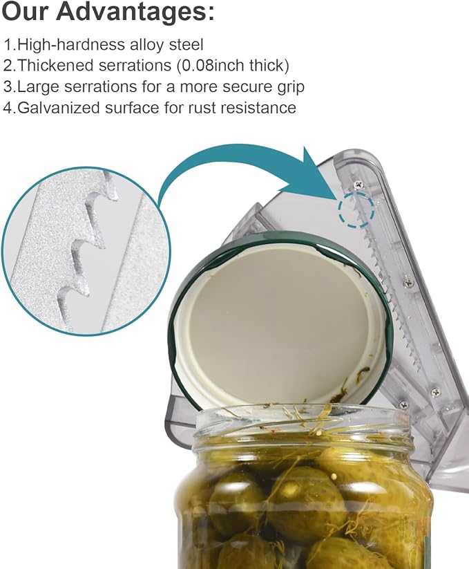 Jar Opener for Weak Hands, Multifunction Jar Opener Gripper, Bottle Openers for Seniors, Kitchen Gadgets, Non-Slip Jar Openers for Seniors, Arthritis, Lid Opener, Christmas Gifts for Elderly/Women/Men