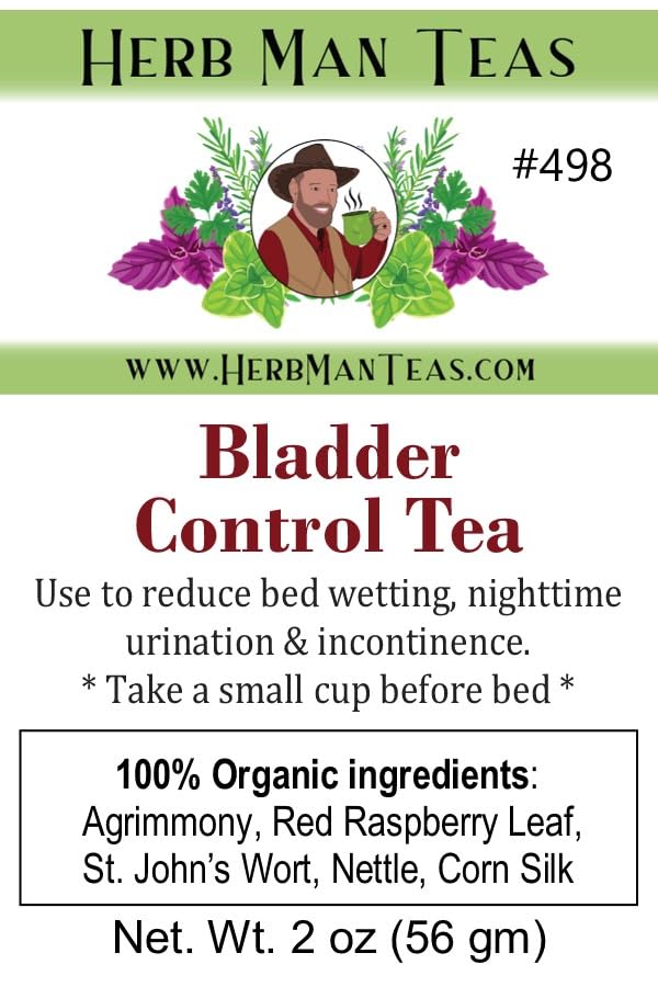 BLADDER CONTROL TEA - Herbal Blend for Nighttime Comfort & Fewer Bathroom Trips — by Master Herbalist Khabir — Organic, Non-GMO, No Additives