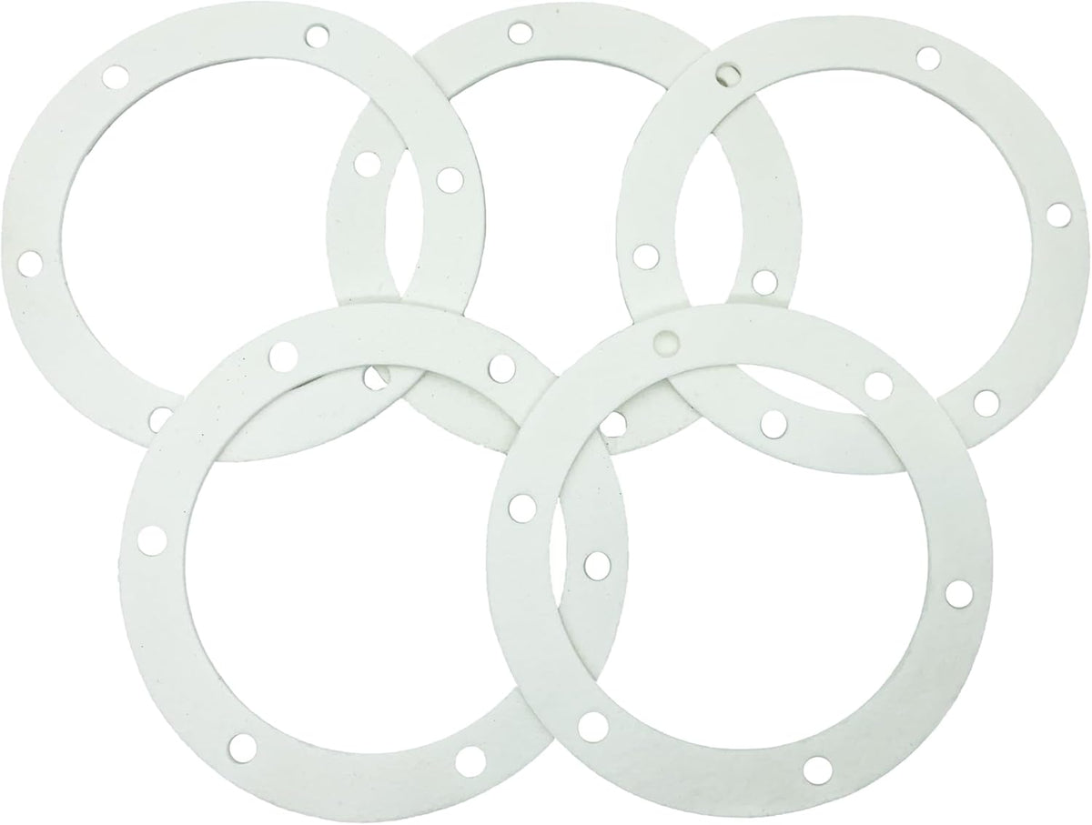 6" Pellet Stove White Gasket for Combustion Exhaust Fan Mounting Blower to Housing Seal with 100's and Most Pellet Stoves 2100J MAR60487（5/Pack）