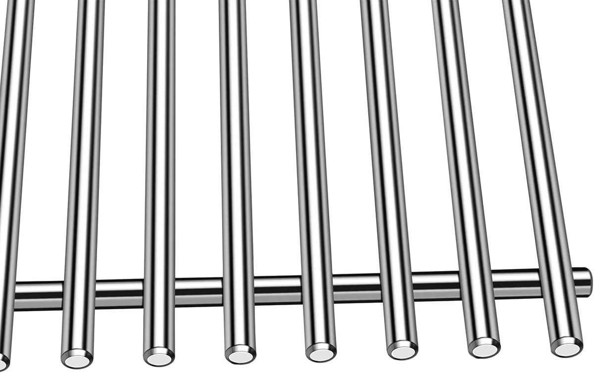 Grill Grates Replacement for Weber Grill Parts Weber Genesis II E-410, S-410, E/S-415, E/S-435, LX E/S-440, 66089, 66097, Stainless Steel Genesis 2 Flavorizer Bars Grids BBQ Grill Accessories