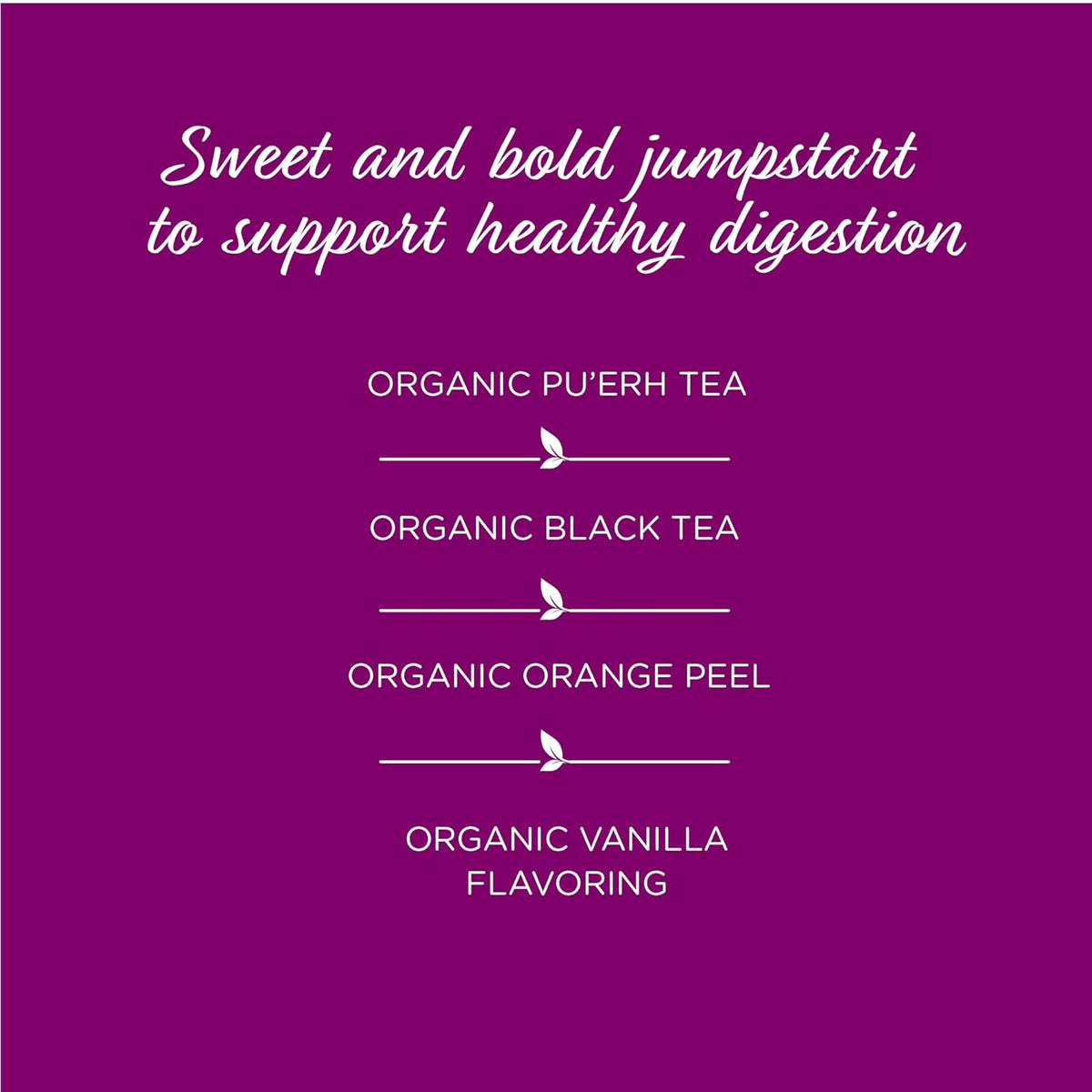 The Tea Spot Organic Morning Mojo Black Tea with Vanilla and Citrus for Energy | Breakfast Blend of Pu'erh Tea, Black Tea, Orange Peel and Vanilla Flavor | 15 Tea Bags