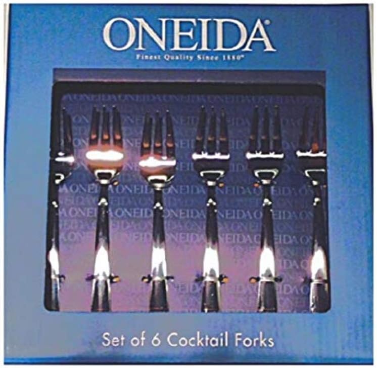 Oneida Set of 6 Cocktail Utensils (Cocktail Forks), Silver