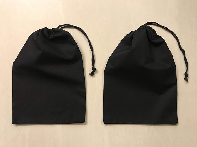 Reusable Produce Eco friendly Cotton Single Drawstring Muslin Bags premium quality BLACK COLOR- 100 count pack (5 x 7)