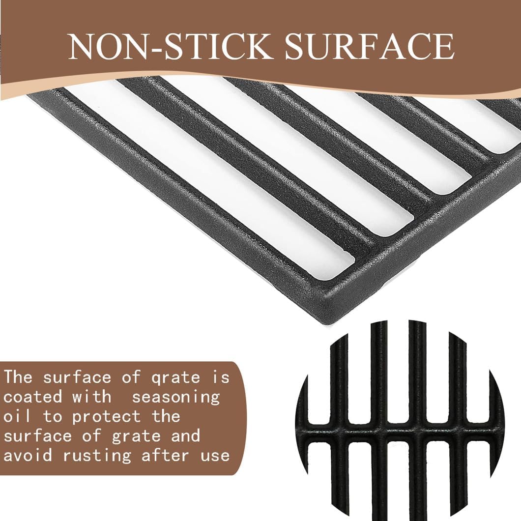 CF161C (3-Pack) 16 4/9'' Cast Iron Cooking Grid for Dyna Glo DGF493BNP,DGH474CRP,for Backyard Grill Parts BY13-101-001-12,for Uniflame Grill GBC1030WRS