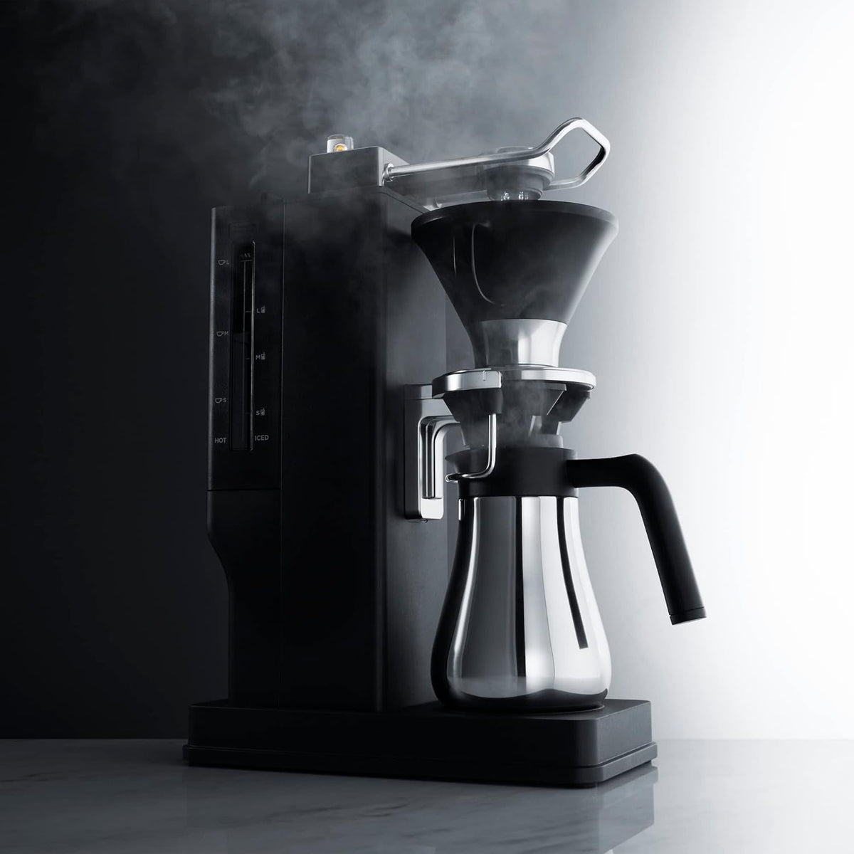 BALMUDA The Brew | Automatic Pour Over Coffee Maker | Clear Brewing Method | Precise Temperature Regulation | Three Brewing Modes: Regular, Strong, Iced | Compact Design | US Version
