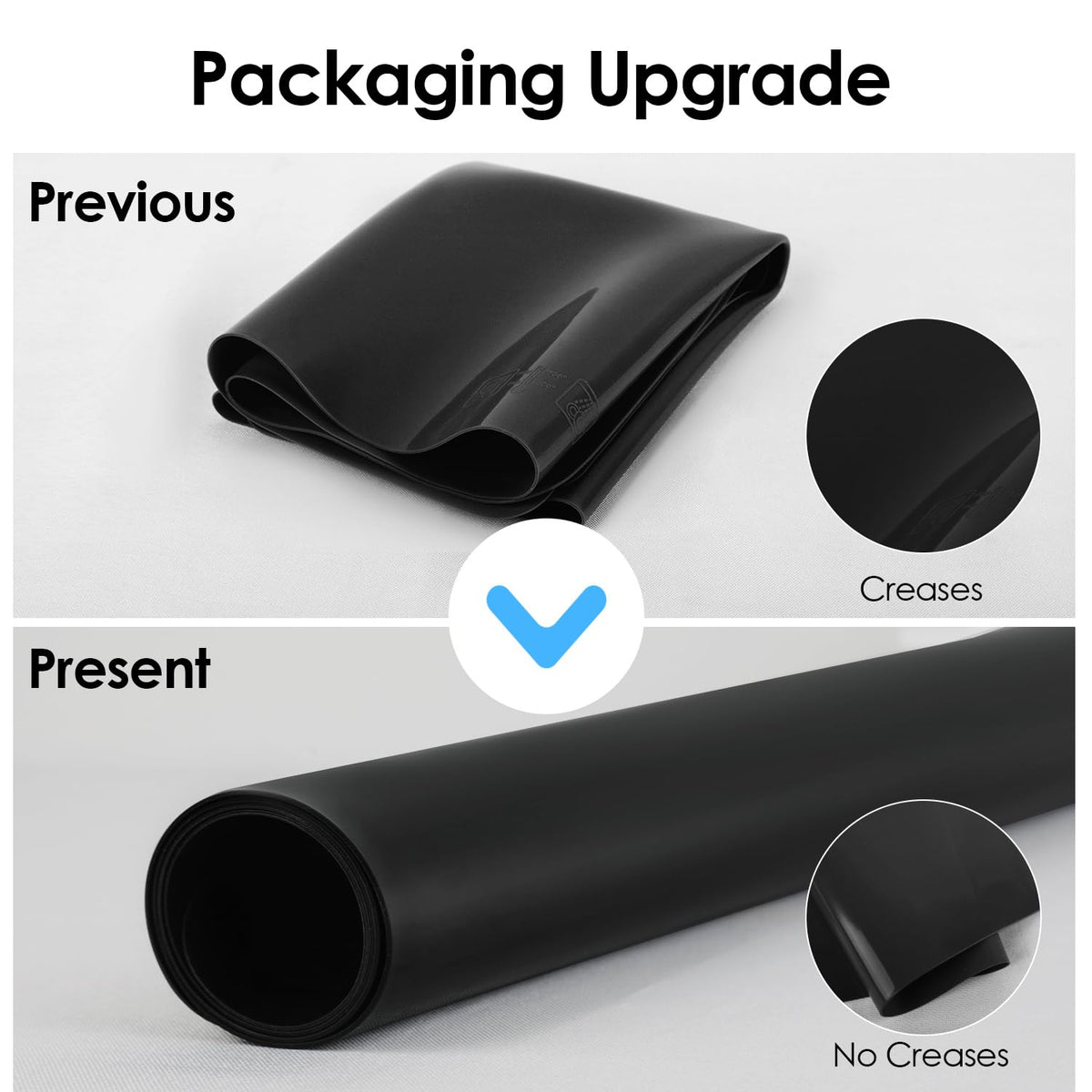 2 Pack Extra Large Silicone Mats for Baking Crafts, Multipurpose Kids Dinner Placemat Desk Countertop Waterproof Protector Heat Insulation Kitchen Pastry Rolling Dough Pad, Black, 23.6 x15.75 Inch