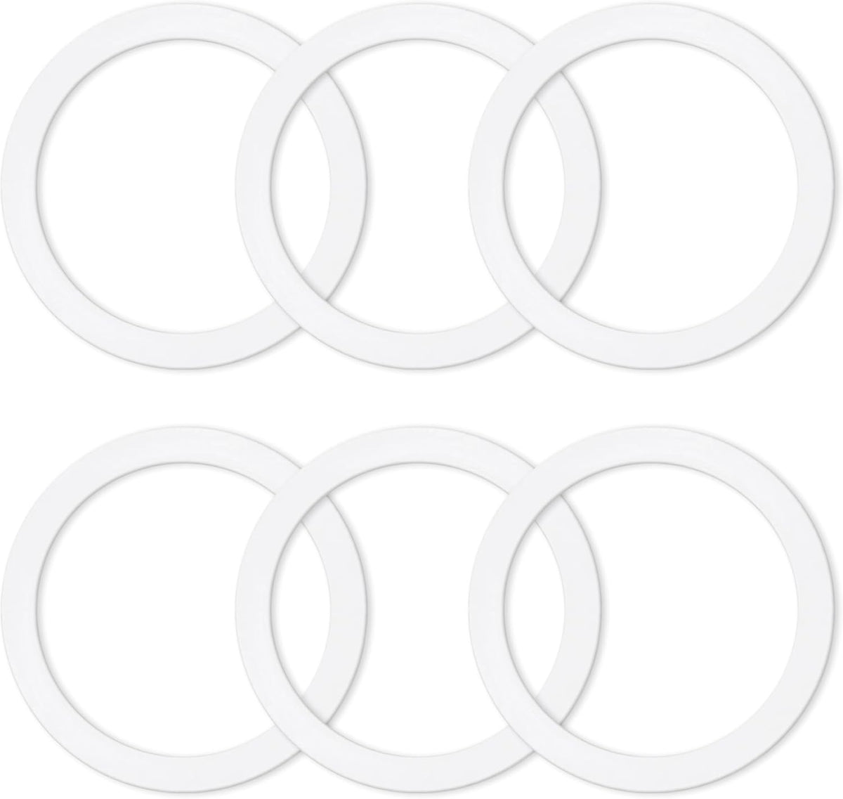 6 Pcs Gasket Seal Rings for Bialetti Moka Express Dama 6 Cups - Spare Food Grade Silicone Sealing Rings for Aluminium Stovetop Coffee Maker Pots (Better Than Rubber)