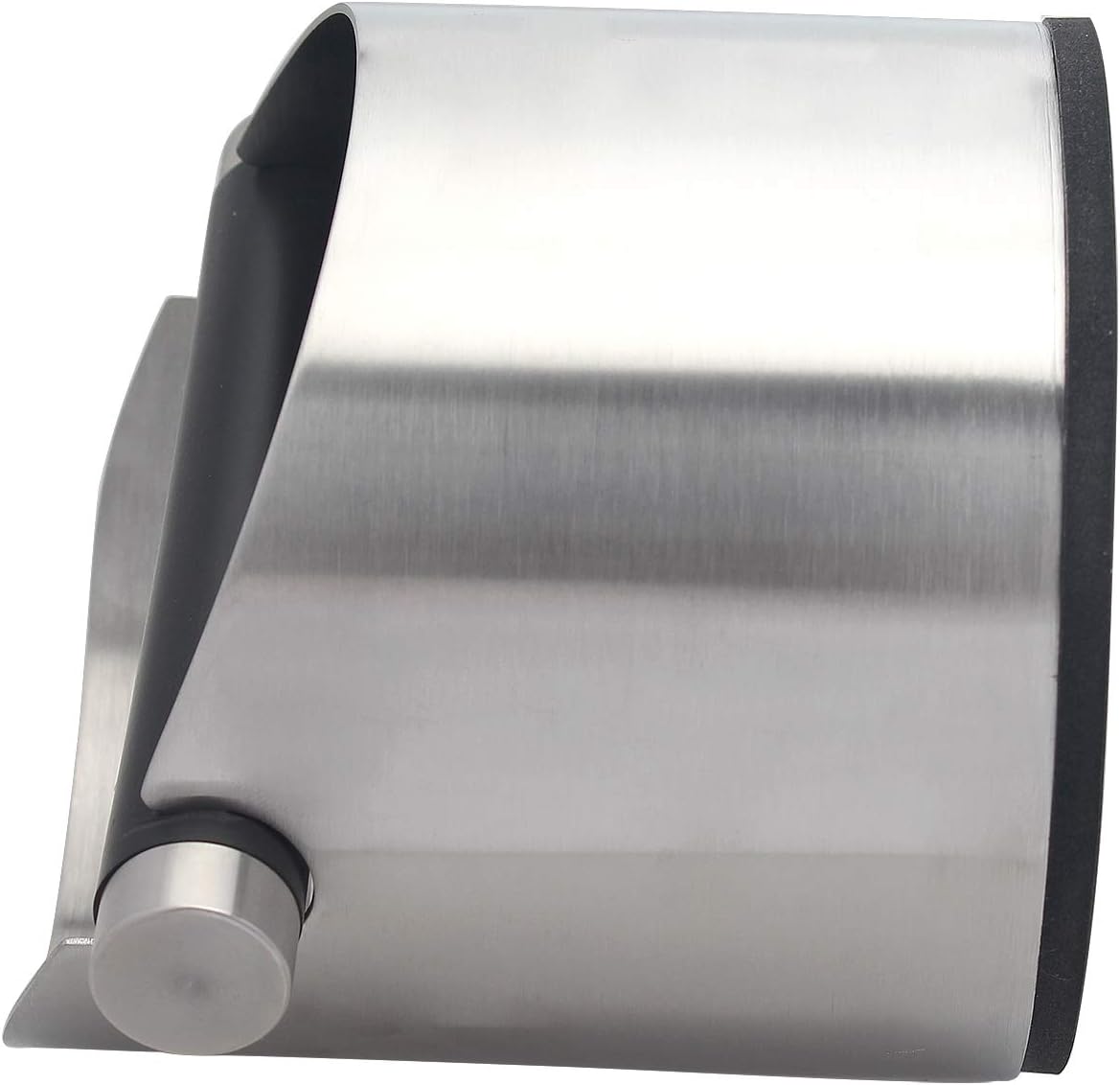 DIBTSA Espresso Knock Box, Stainless Steel Coffee Grounds Knock Box, With Removable Knock Bar and Non-Slip Rubber Base (Silver)