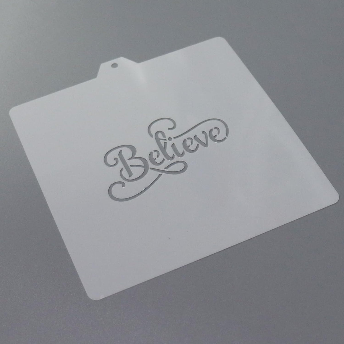 Cookie Cutter and Stencil Set Bundle cookie stencil and cutter kit Believe Stencil and Cookie Cutter Set (Believe)