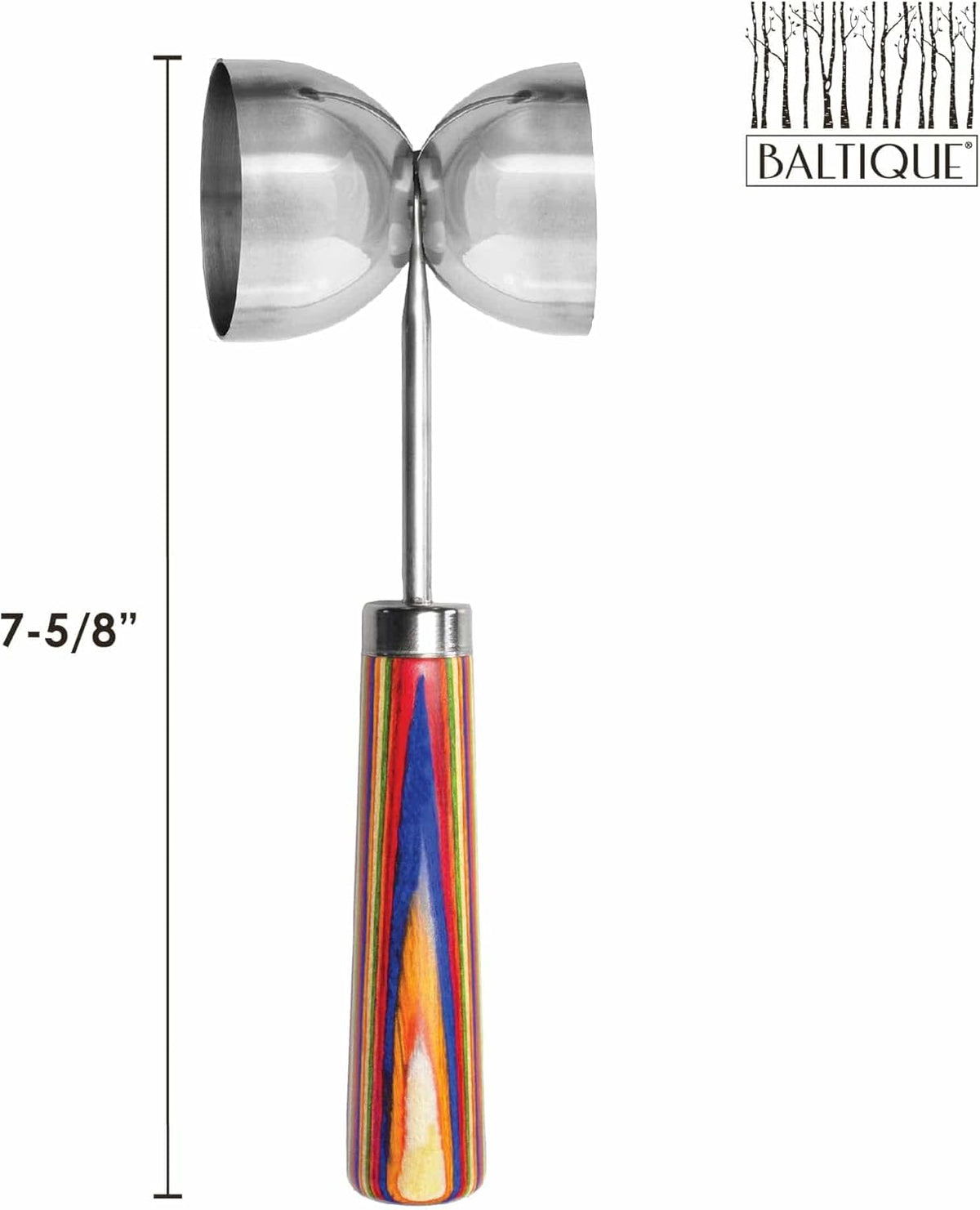 Totally Bamboo Baltique Marrakesh Collection Bar Spoon, Stainless Steel Cocktail Mixing Spoon