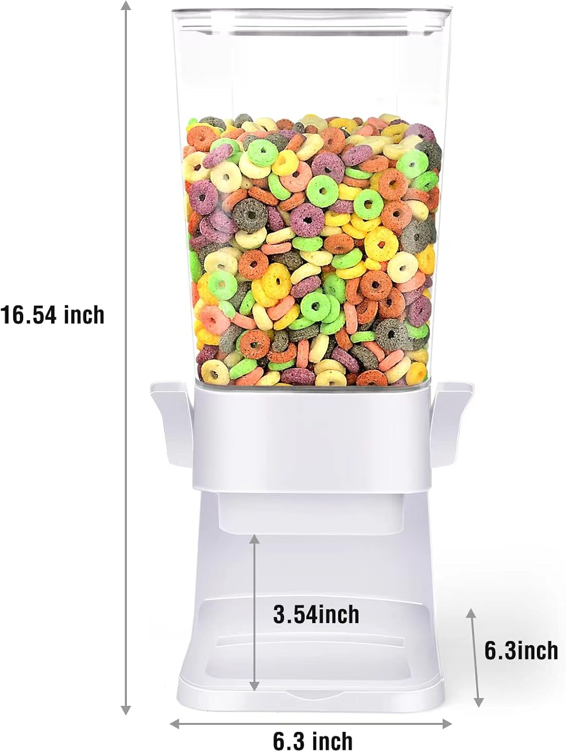 Cereal Dispenser Countertop 2 Pack 5.5 Qt Large Cereal Storage Container Holder Dispenser for Pantry Dry Food Snack Nut Candy Dispenser Countertop Kitchen Organization Storage for Oatmeal Granola