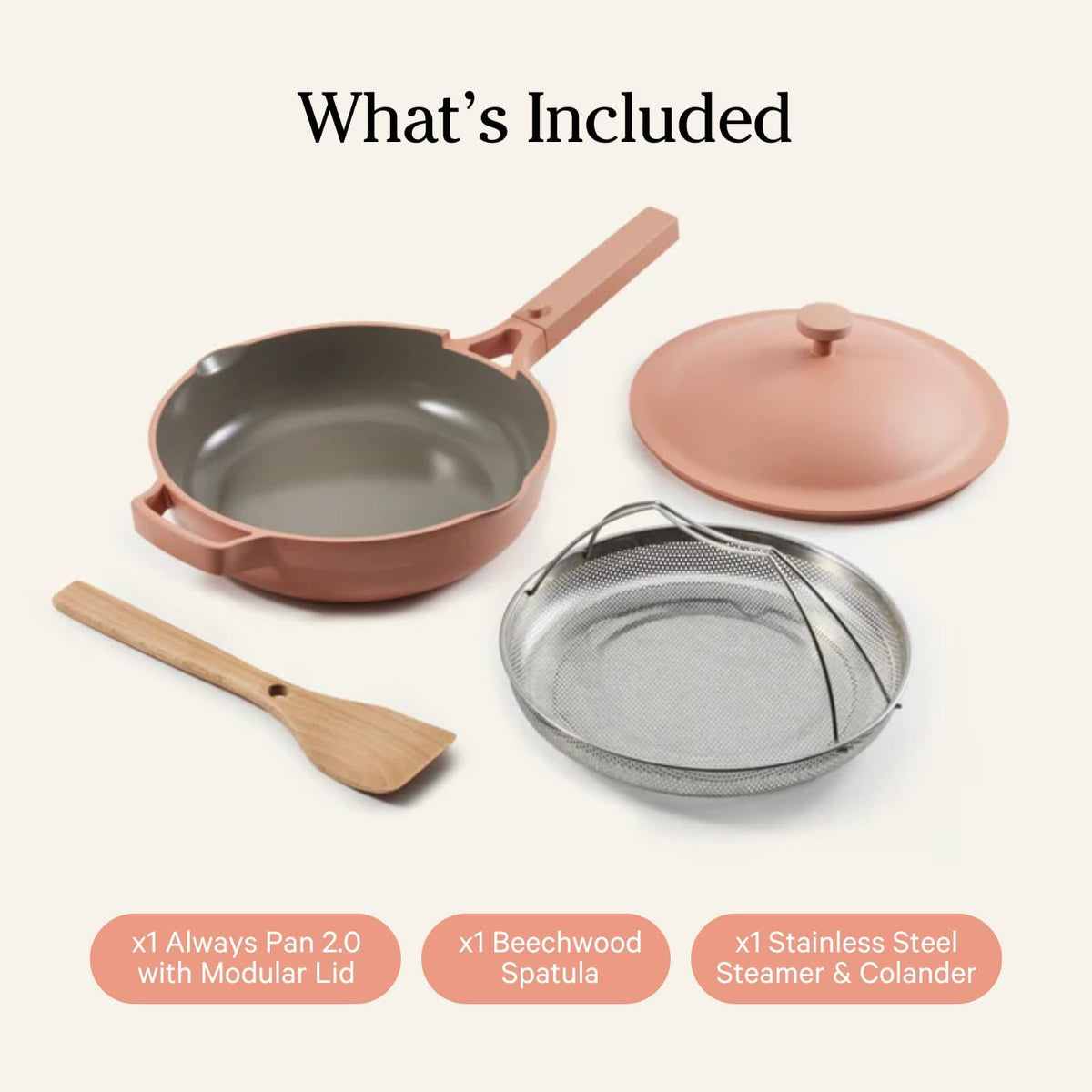 Our Place Always Pan 2.0-10.5” (2.6 Qt) Nonstick, Toxin-Free Ceramic Cookware | Patented 10-in-1 Aluminum Frying & Sauté Pan | Safe for Oven, Induction & All Cooktops up to 450°F | Spice