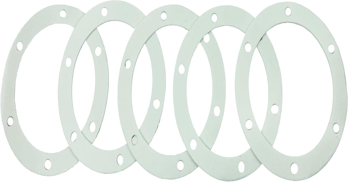 6" Pellet Stove White Gasket for Combustion Exhaust Fan Mounting Blower to Housing Seal with 100's and Most Pellet Stoves 2100J MAR60487（5/Pack）