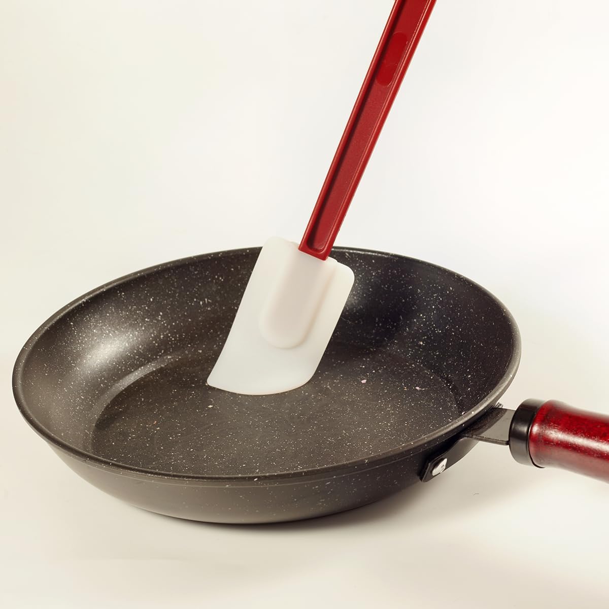 Commercial Spoonula Rubber Spatula Set, High Heat Spatula Spoon 16 Inches, Commercial Spatula for Cooking, Rubber Spatula Set Resistant to 500℉ (1 Scrapers+1 Spoonula 16"/L)