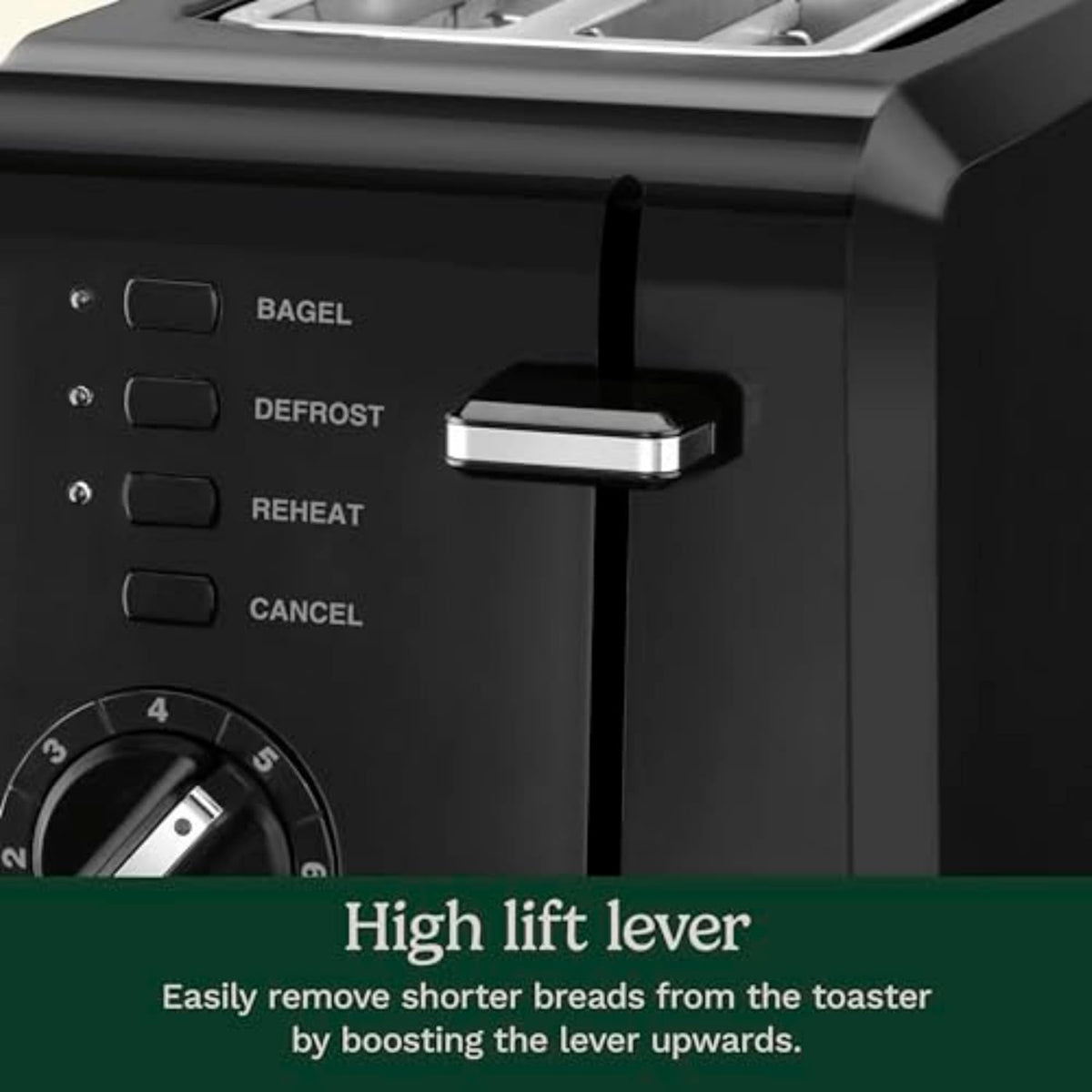 Cuisinart CPT-122BK 2-Slice Compact Plastic Toaster, Black