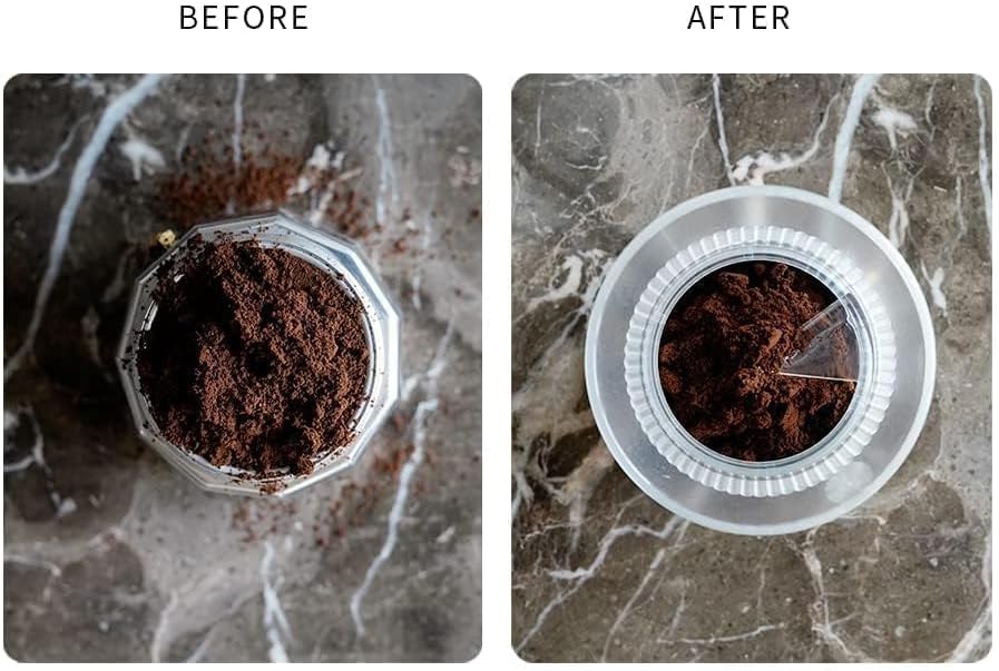 watchget Moka Pot Dosing Funnel, Stovetop Espresso Coffee Maker Distribution Tool Italian Coffee Maker Dosing Ring For Moka Express 6 Cups, Transparent