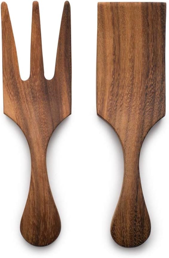 Ironwood Gourmet Farmhouse Utensil Set, 1.75 x 2.75 x 10 inches, Large Tulip Salad Bowl